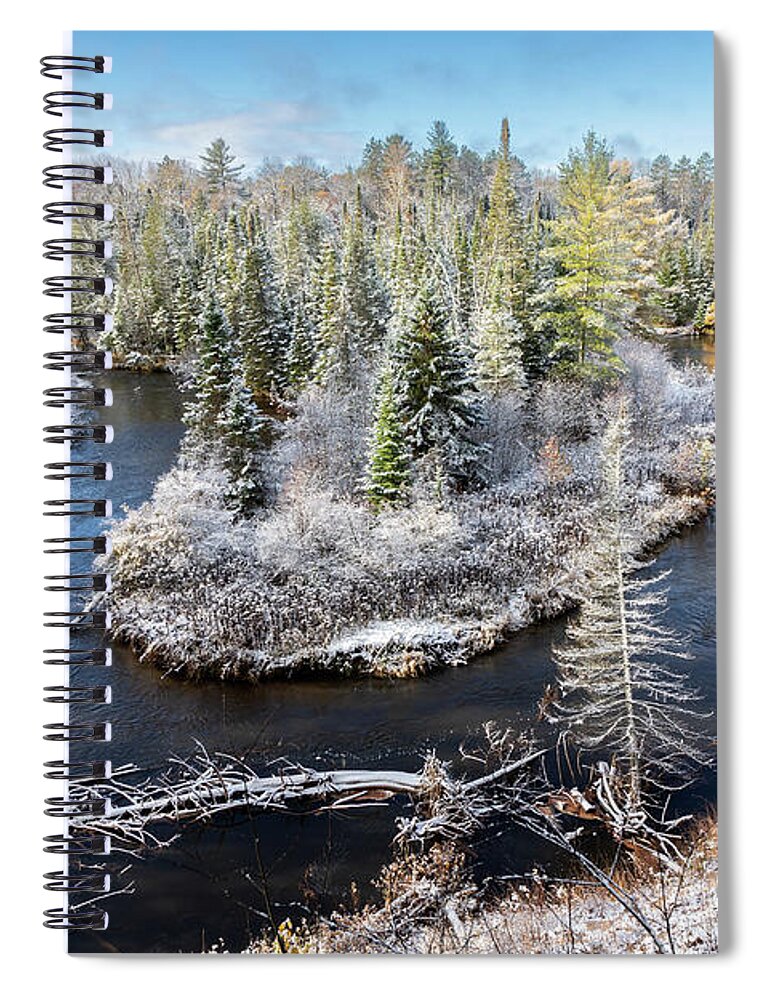 Agnes S. Andreae Nature Preserve Spiral Notebook featuring the photograph Pigeon River Country by Robert Carter