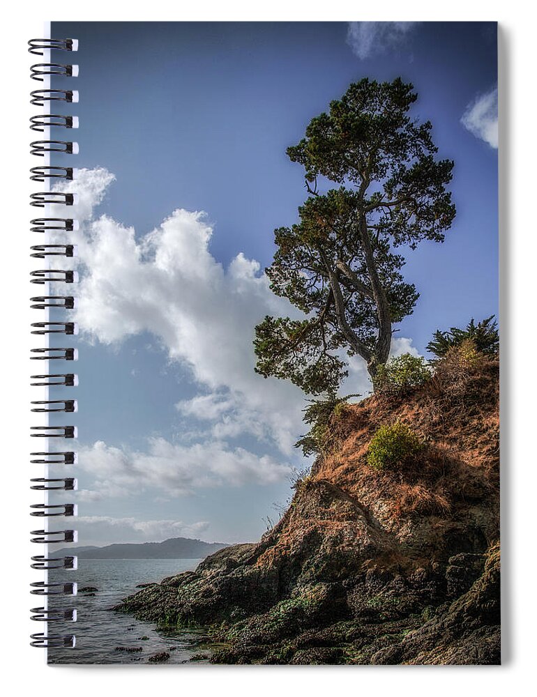 Pine Hill Spiral Notebook featuring the photograph Pine Hill, San Quentin by Donald Kinney