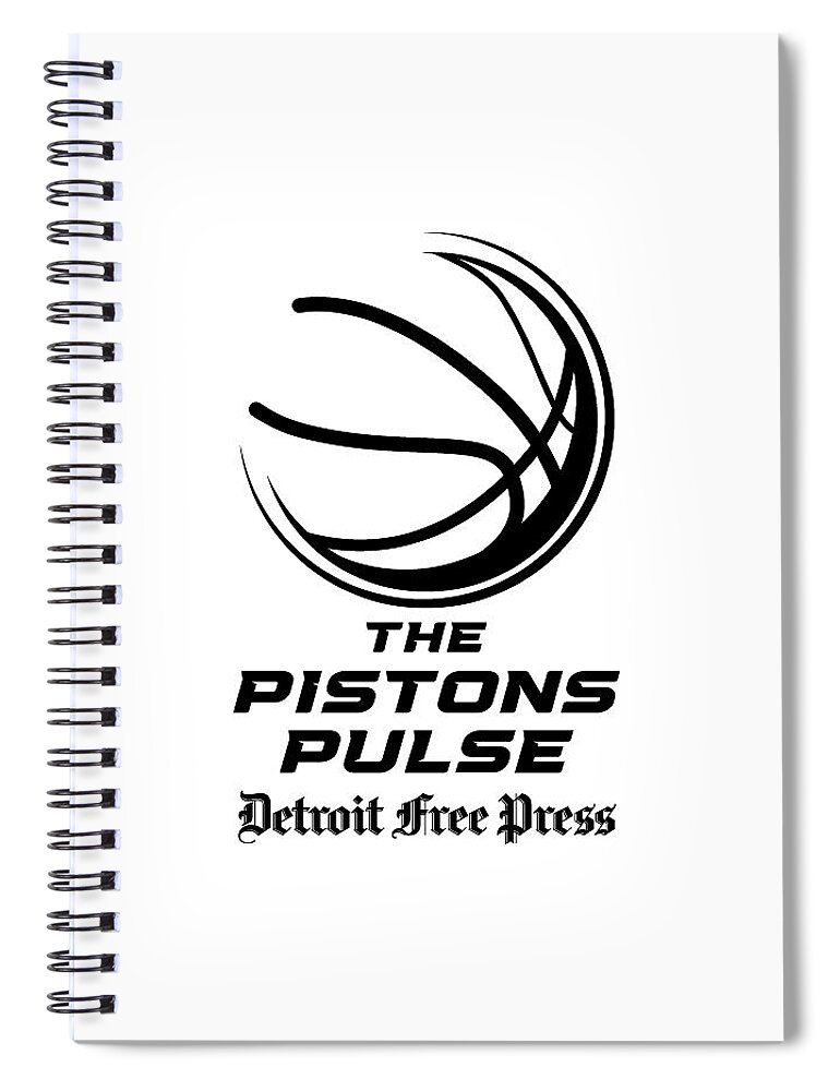 Piston's Pulse Black Logo Spiral Notebook