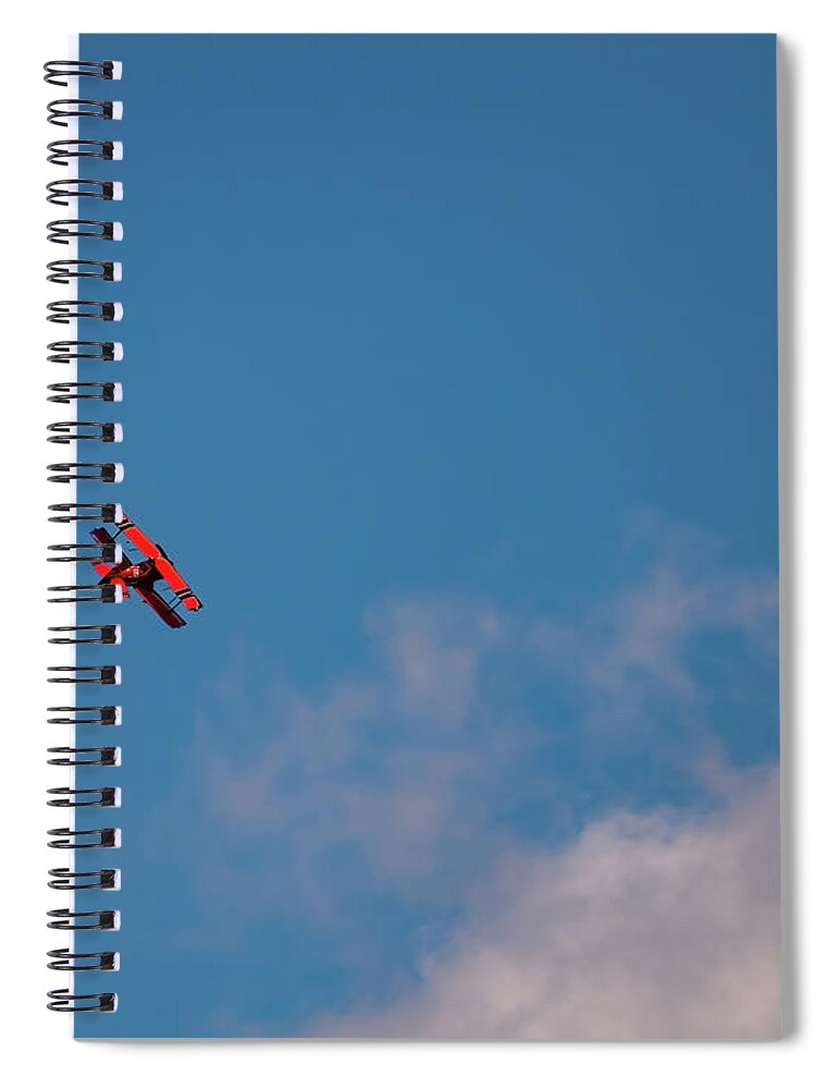 Pitts Biplane Spiral Notebook featuring the photograph Pitts Biplane 007 by Flees Photos