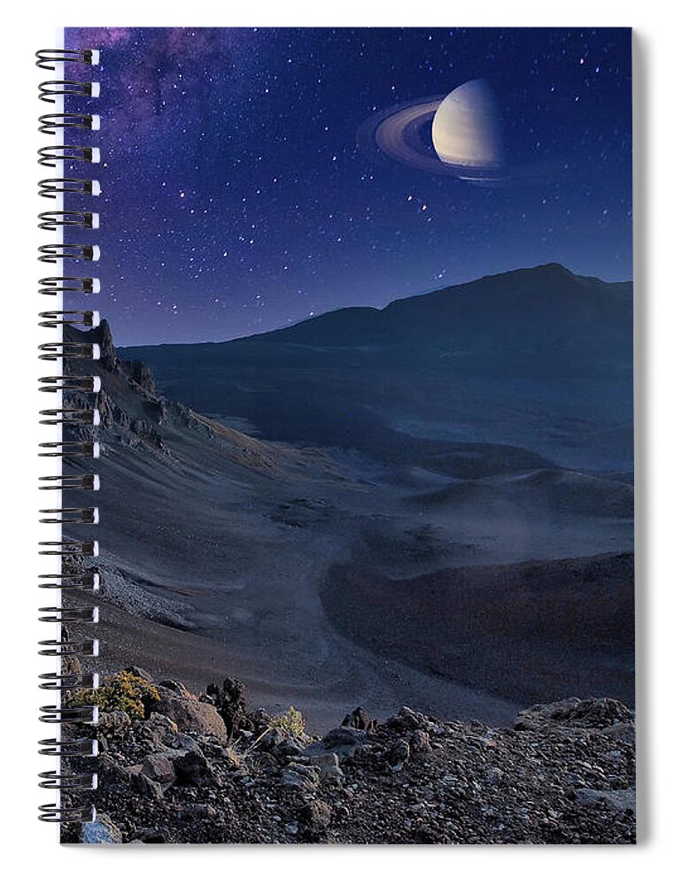 Planet Spiral Notebook featuring the photograph Planet Life by Scott Olsen