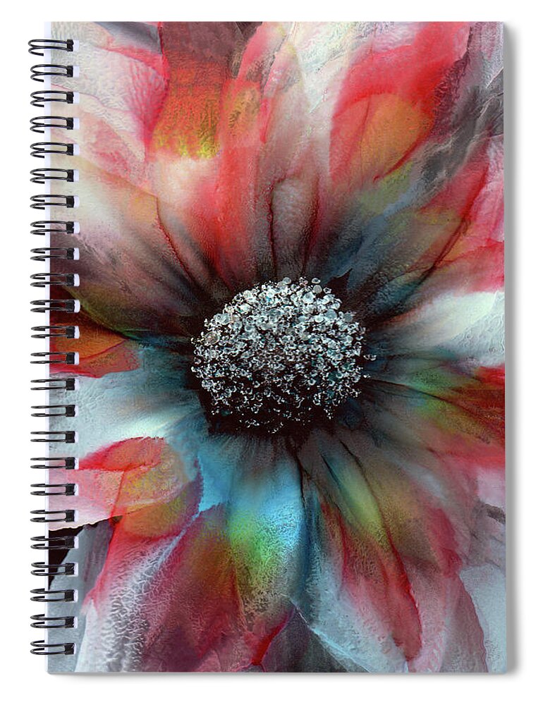 Floral Spiral Notebook featuring the painting Plant A Garden by Kimberly Deene Langlois