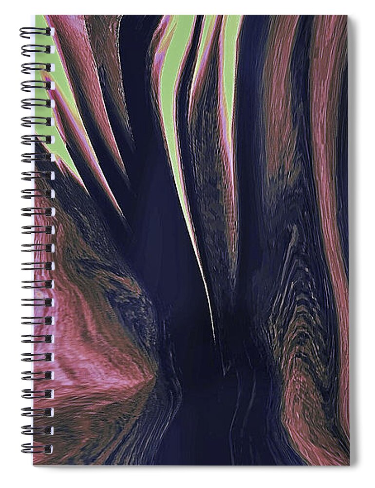 Spiral Notebook featuring the digital art Plant life by Glenn Hernandez