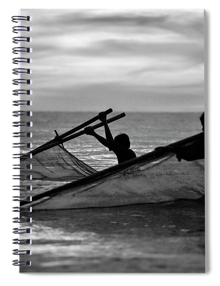 Thailand Spiral Notebook featuring the photograph Plowing the Sea - Thailand by Craig Lovell