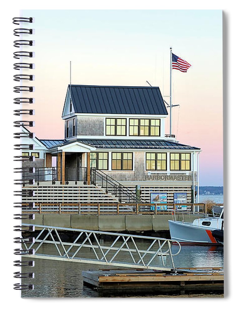 Plymouth Maritime Facility Spiral Notebook featuring the photograph Plymouth Maritime Facility by Janice Drew