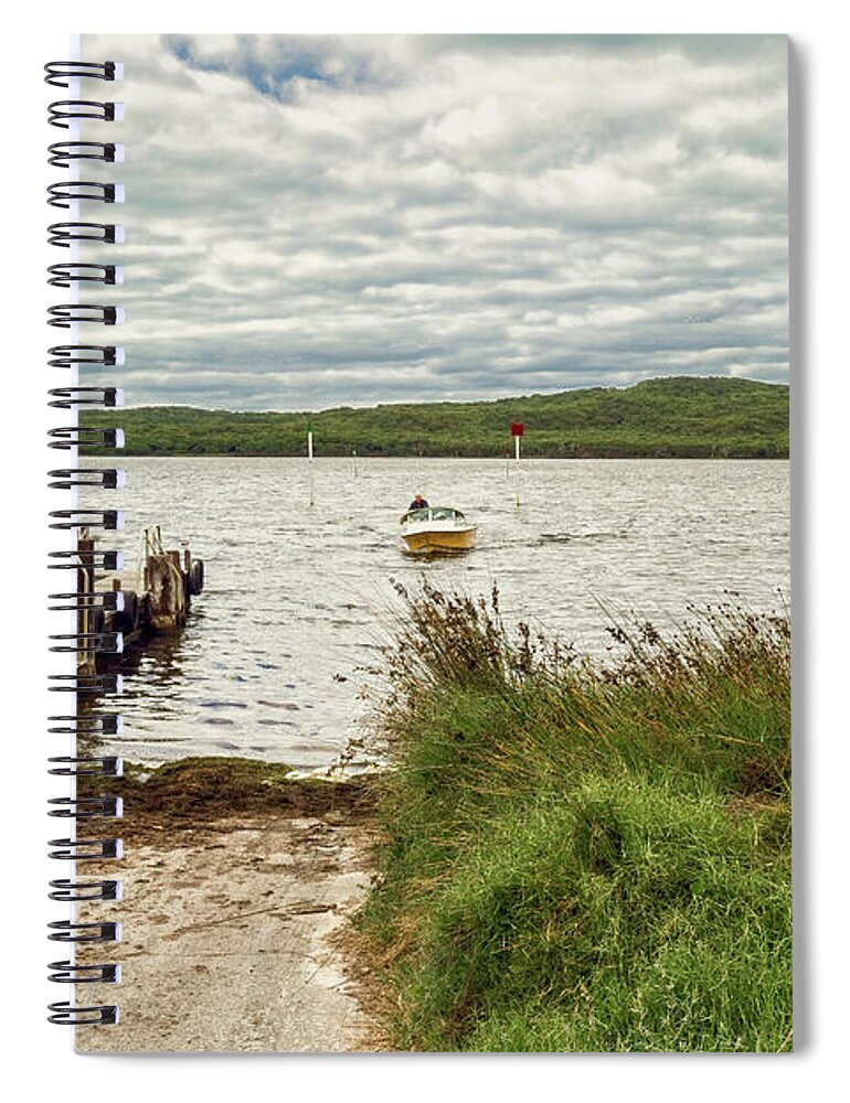 Denmark Spiral Notebook featuring the photograph Poddy Shot Ramp, Wilson Inlet, Denmark, Western Australia #4 by Elaine Teague