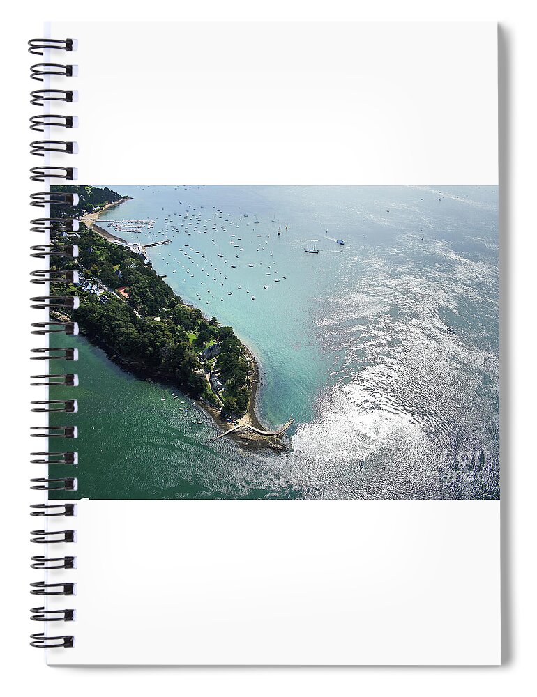 Pointe Spiral Notebook featuring the photograph Pointe d'Arradon by Frederic Bourrigaud