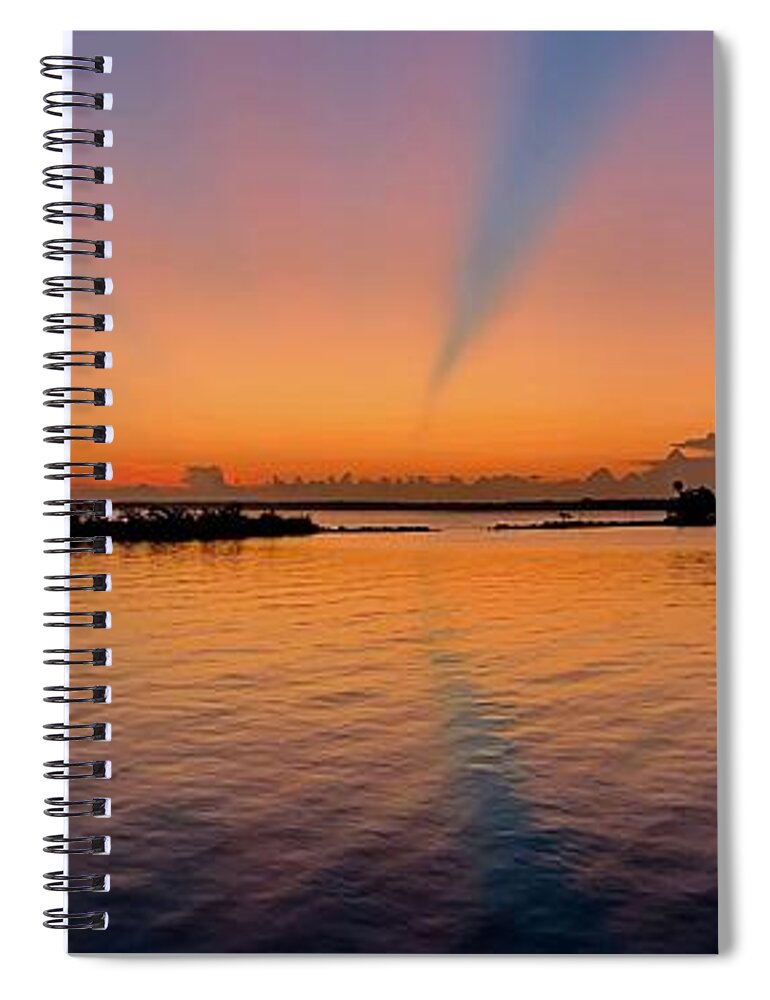 St. Johns River Spiral Notebook featuring the photograph Pointing East by Randall Allen