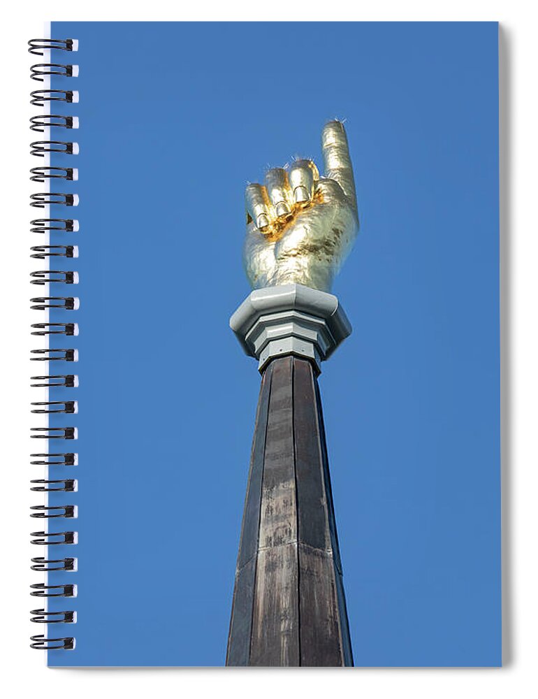 Religion Spiral Notebook featuring the photograph Pointing Towards Heaven by Jim West