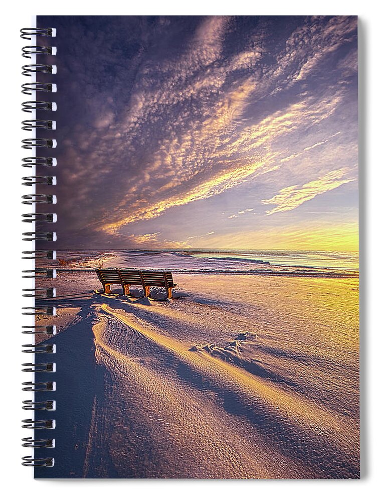 Fineart Spiral Notebook featuring the photograph Polar Drift by Phil Koch