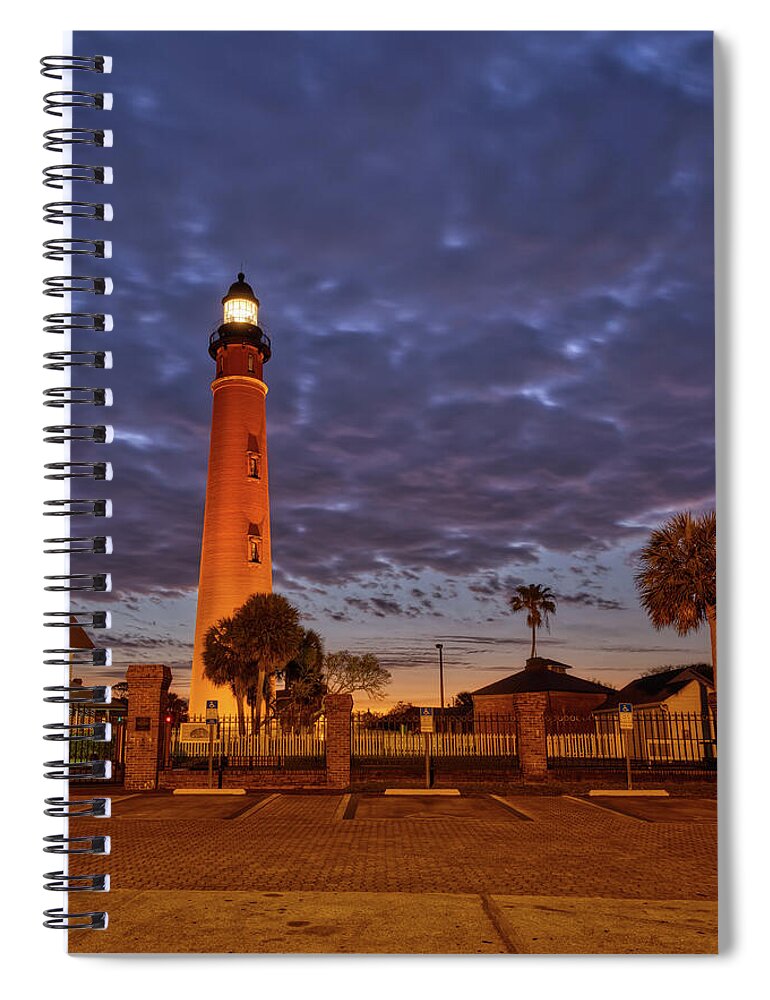 Donnatwifordphotography Spiral Notebook featuring the photograph Ponce De Leon Lighthouse by Donna Twiford