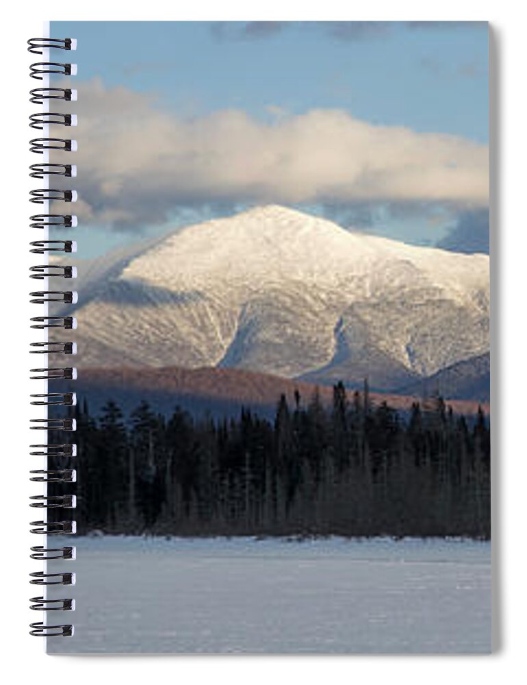 Pondicherry Spiral Notebook featuring the photograph Pondicherry Winter Presidential Range View by White Mountain Images
