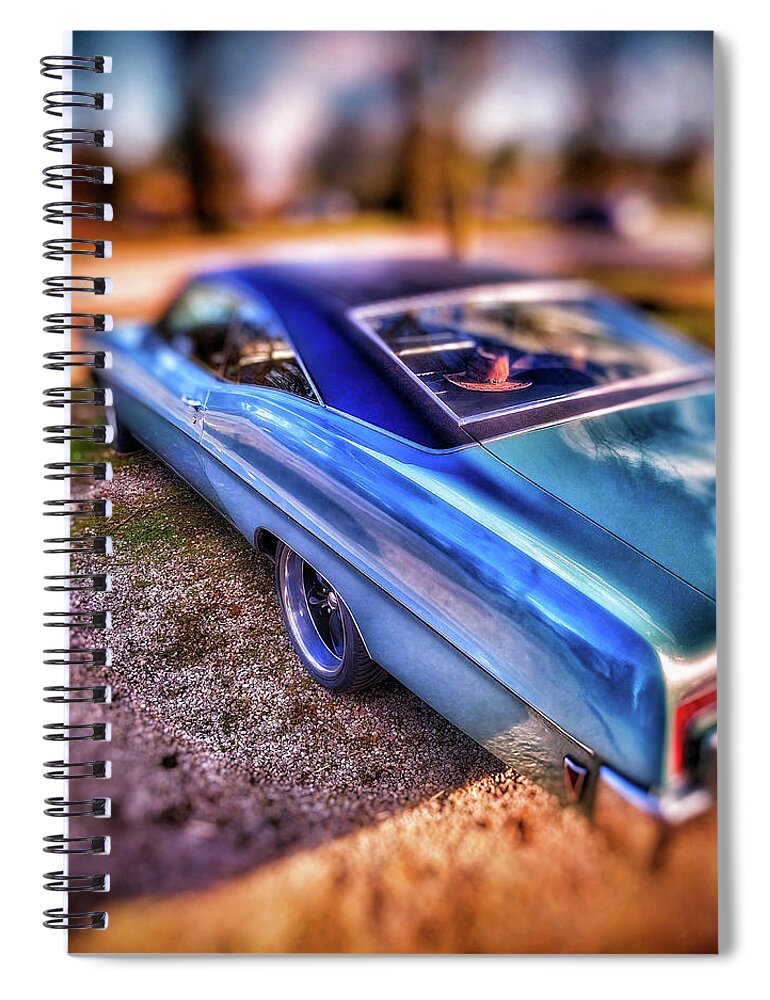 American Spiral Notebook featuring the photograph Pontiac American Muscle Automobile by Vintage Collectables