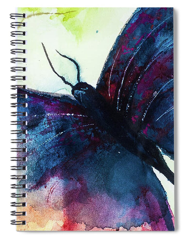 Animals Spiral Notebook featuring the painting Poor Butterfly by Lee Beuther