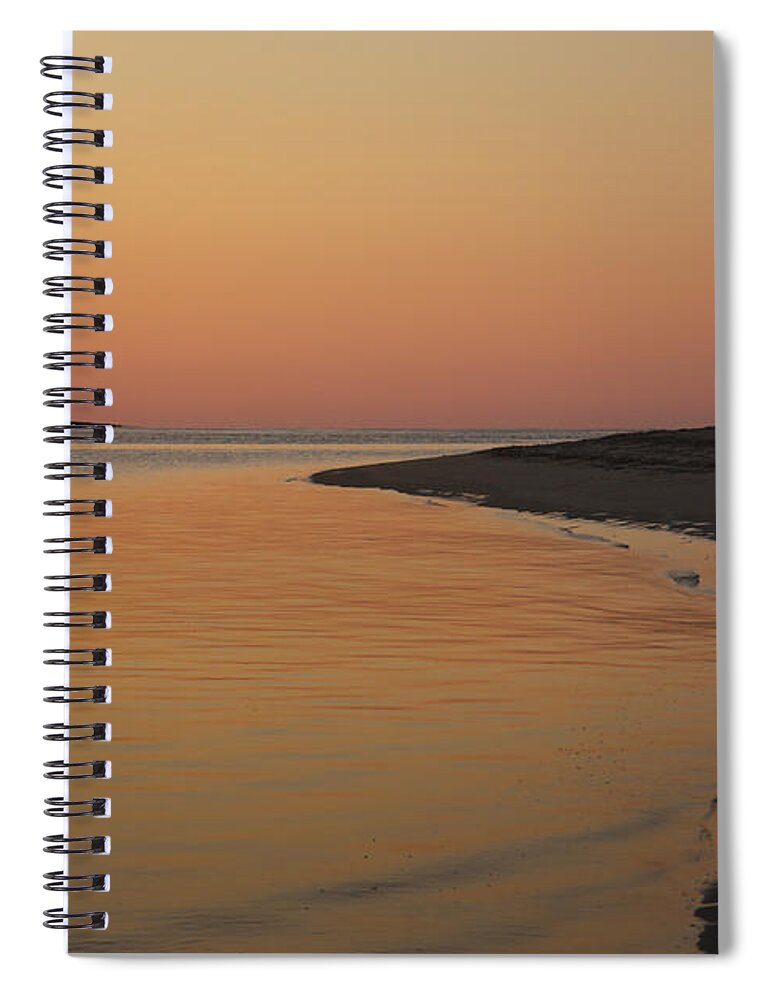 Atkins Bay Spiral Notebook featuring the photograph Popham Beach State Park in Phippsburg Maine USA by Erin Paul Donovan