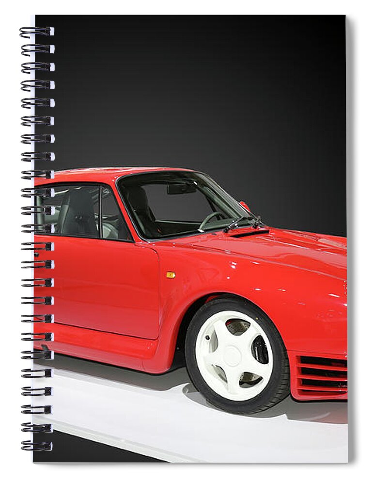 Porsche Spiral Notebook featuring the photograph Porsche 959 S Sport by Peter Kraaibeek