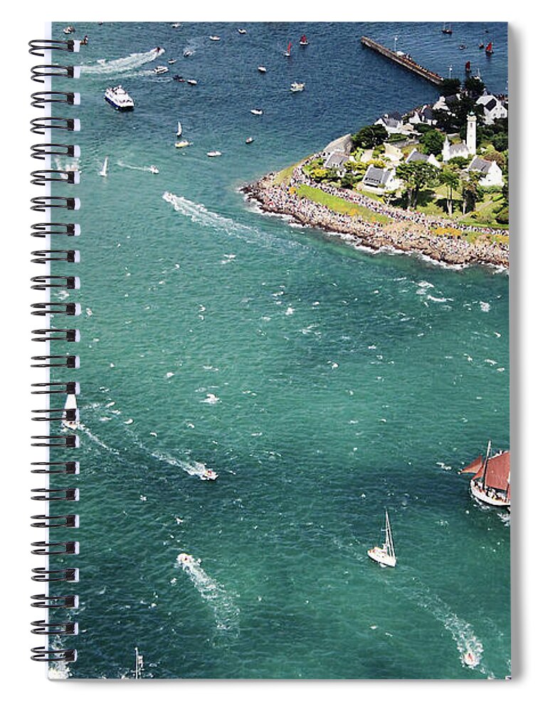 Port Spiral Notebook featuring the photograph Port-Navalo by Frederic Bourrigaud