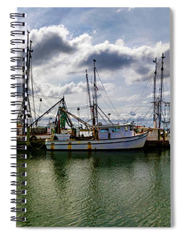Port Royal Fishing Spiral Notebook featuring the photograph Port Royal Panorama by Norma Brandsberg