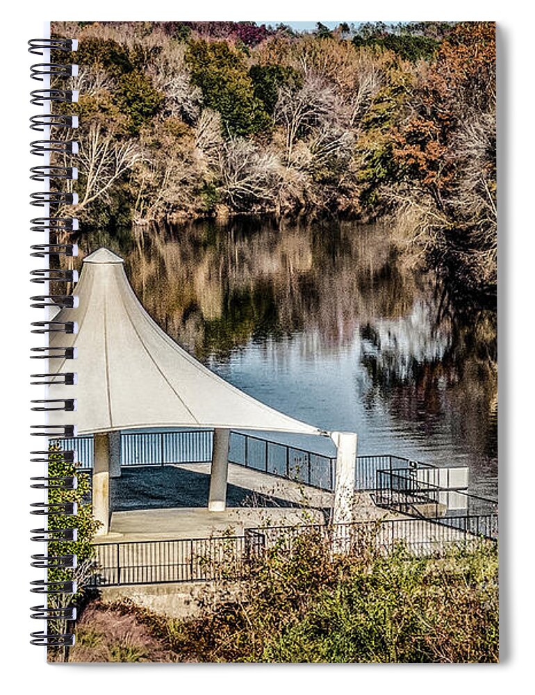 Pavilion Spiral Notebook featuring the photograph Porter Pavilion by Thomas Fields