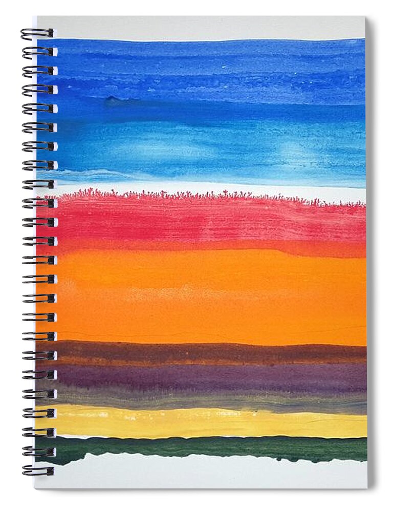 Watercolor Spiral Notebook featuring the painting Portland Light by John Klobucher