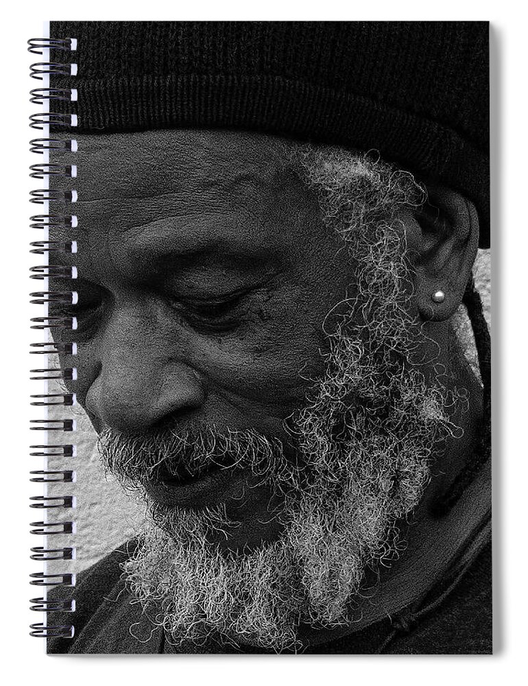 Portrait Spiral Notebook featuring the photograph Portrait of Free Joseph 2020 by Wayne King