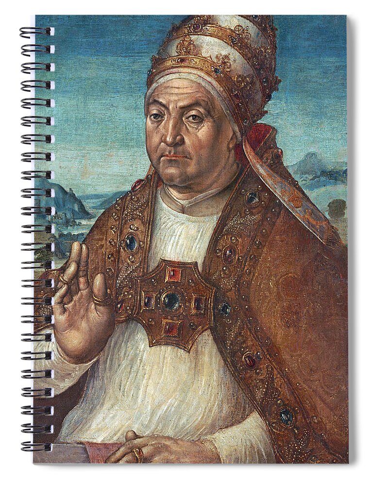 Portrait of Pope Sixtus IV della Rovere Spiral Notebook Pedro Berruguete - Augusta Stylianou - Website