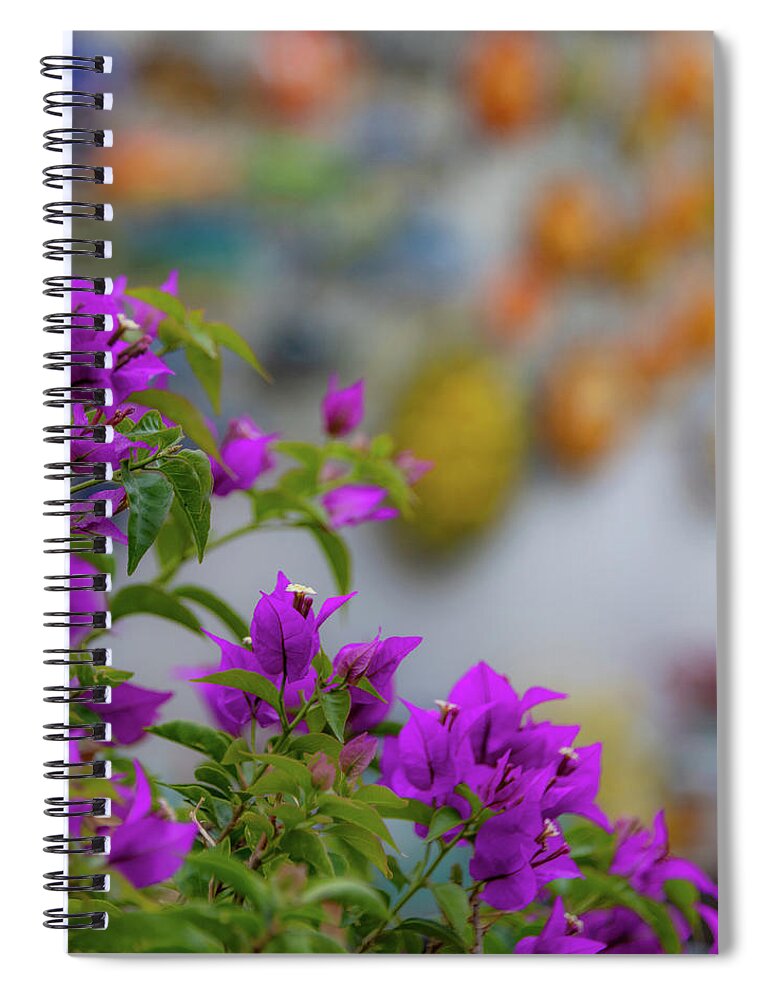 Amalfi Spiral Notebook featuring the photograph Positano Color by David Downs