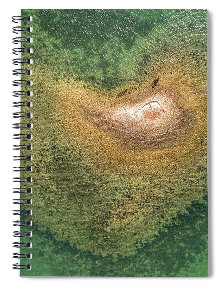 Potato Island Spiral Notebook featuring the photograph Potato Island by Veterans Aerial Media LLC