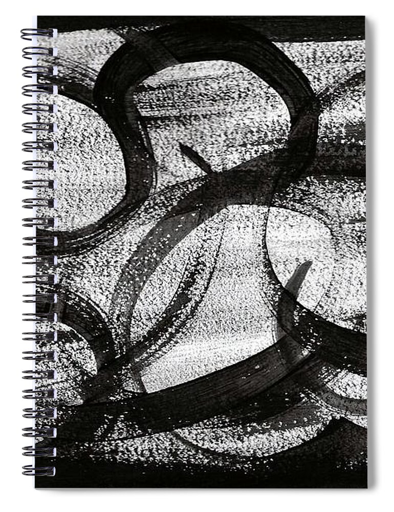 #abstract #abstractart #deborahannbaker #deborahannbaker Art #abstractgiclee’ #wallart #fineart #acrylic #gallerywrappedcanvas #abstractexpressionism Spiral Notebook featuring the painting Potentials by Deborah Ann Baker