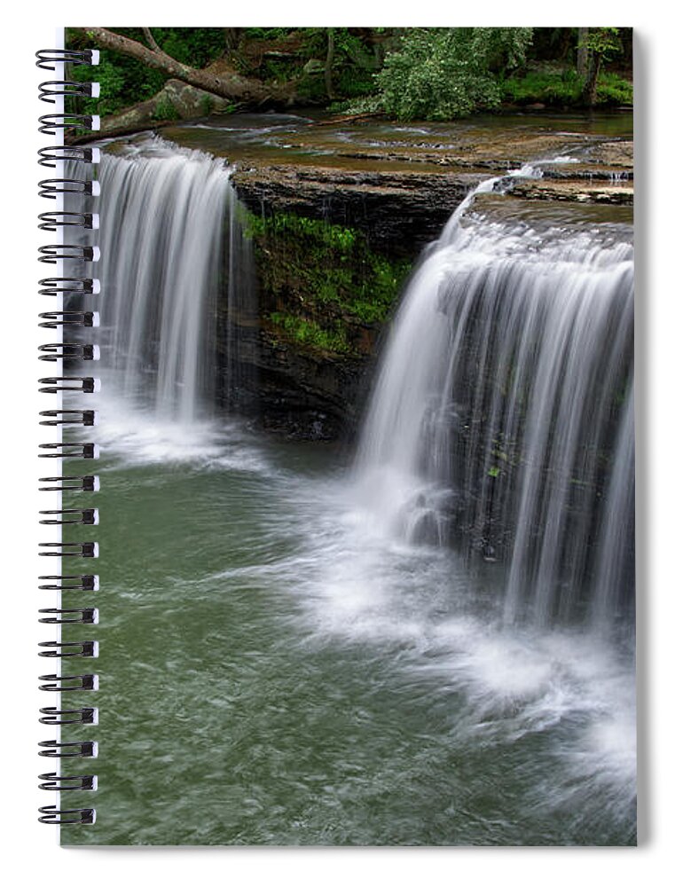Waterfall Spiral Notebook featuring the photograph Potter's Falls 9 by Phil Perkins