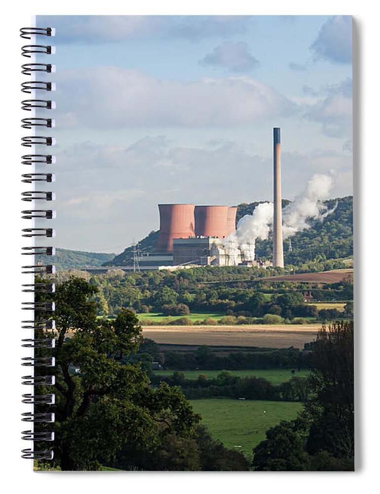 Landscape Spiral Notebook featuring the photograph Power in the countryside by Average Images