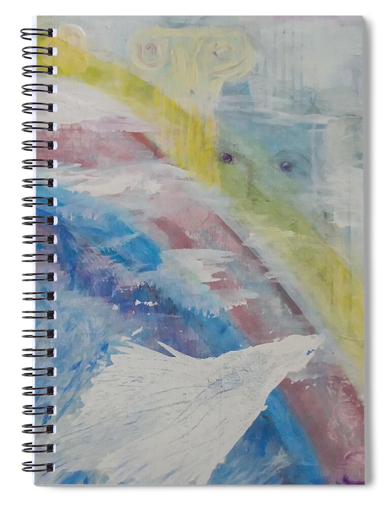 God Spiral Notebook featuring the painting Power Of God by Suzanne Berthier