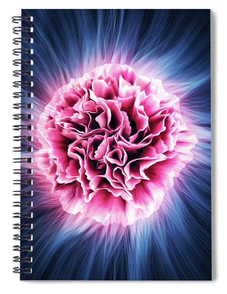 Flower Spiral Notebook featuring the photograph Powered Flower by Bill and Linda Tiepelman