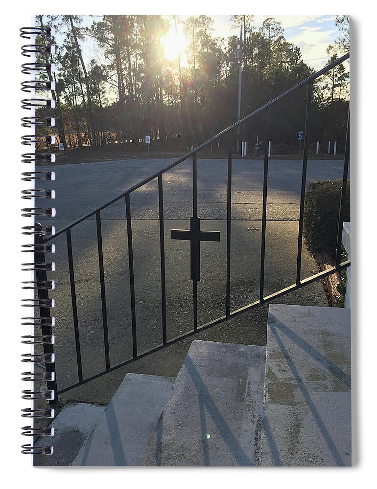 Cross Spiral Notebook featuring the photograph Praise His Name by Matthew Seufer