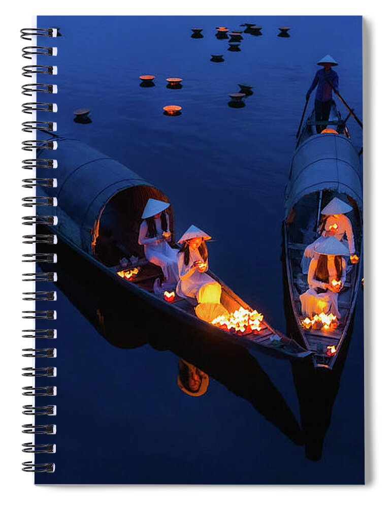 People Spiral Notebook featuring the photograph Pray For Souls #4 by Khanh Bui Phu