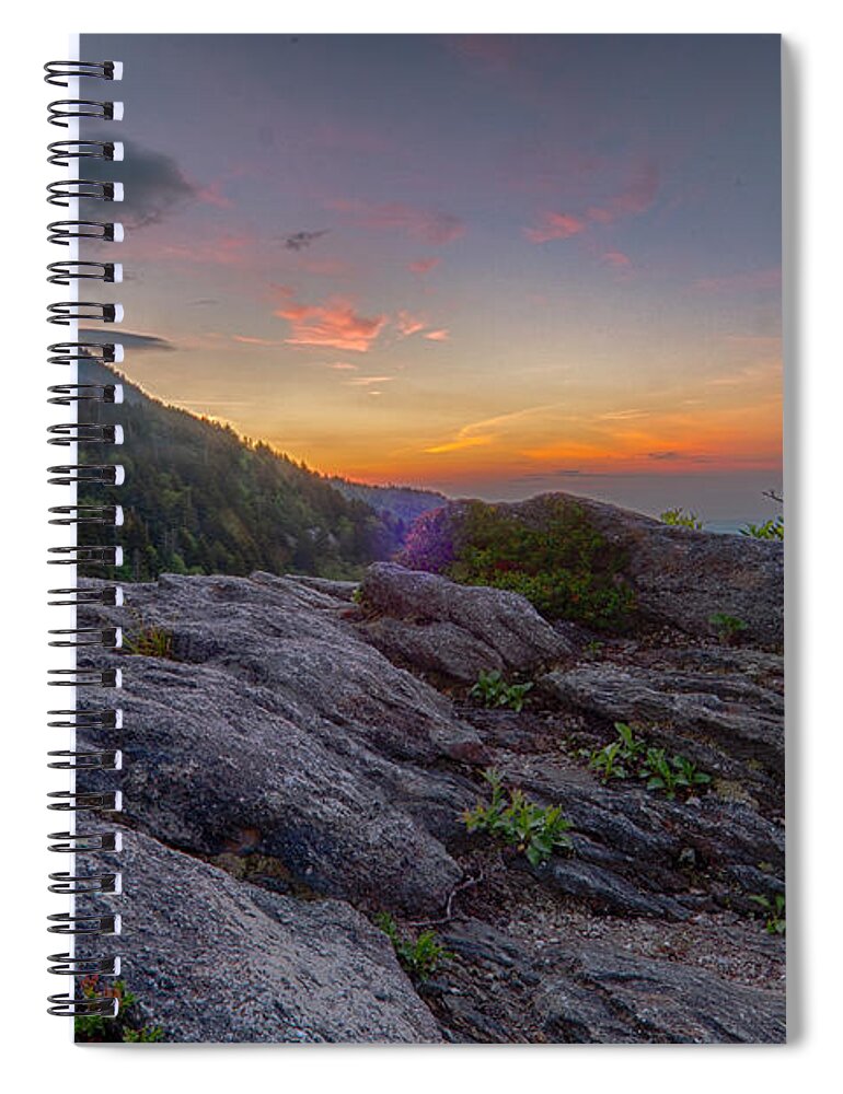 Blue Ridge Mountains Spiral Notebook featuring the photograph Predawn Light by Melissa Southern