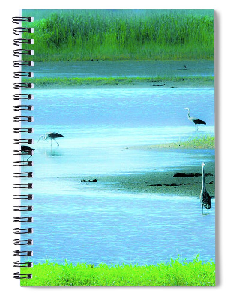 Flock Spiral Notebook featuring the photograph Prehistoric #3 by Addison Likins