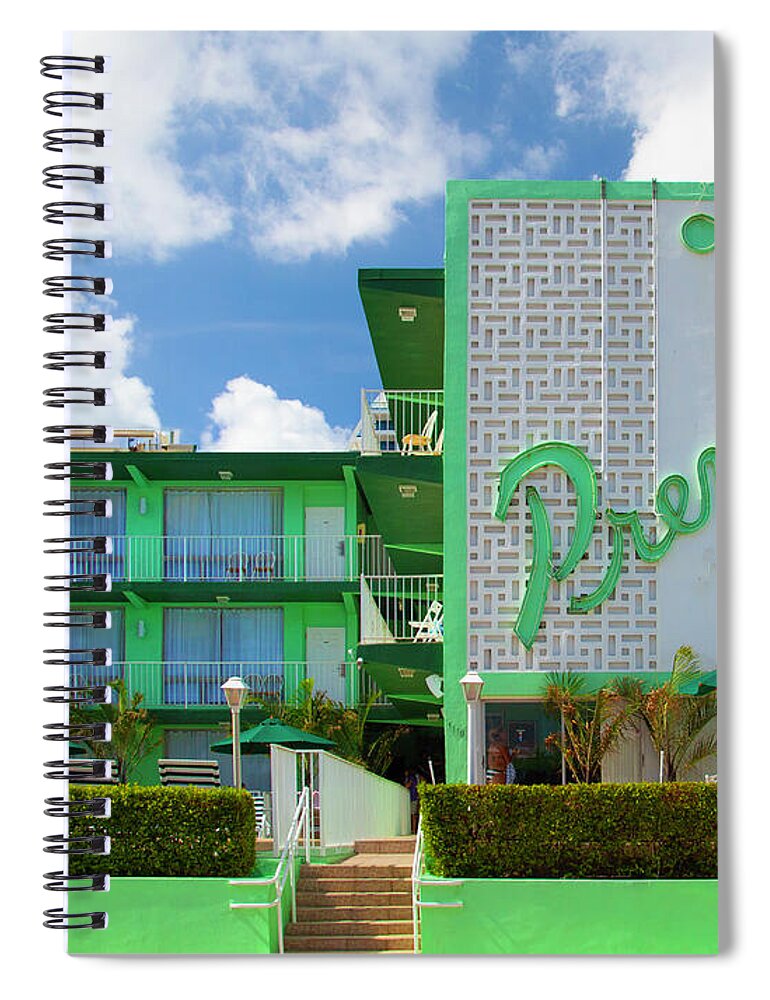 Hotel Spiral Notebook featuring the photograph Premiere Full View by Matthew Bamberg
