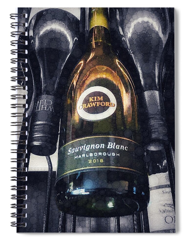 Wine Spiral Notebook featuring the digital art Prepared for the Storm by Diana Rajala