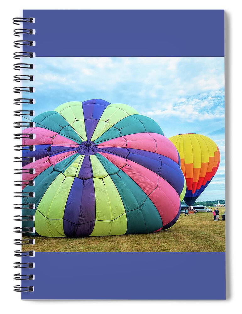 New Jersey Spiral Notebook featuring the photograph Preparing for Flight by Kristia Adams