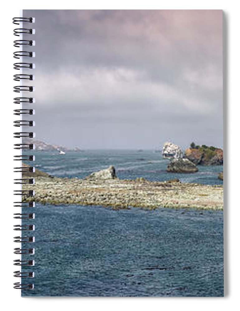 Afternoon Spiral Notebook featuring the photograph Preston Island Panorama 1 by Al Andersen