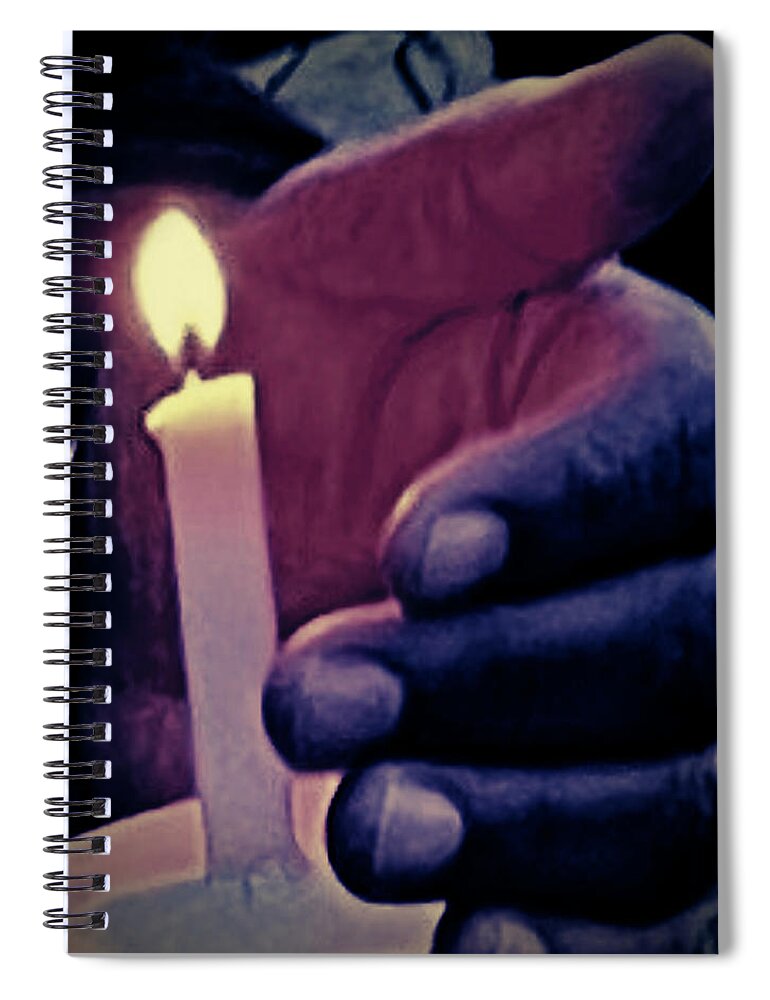 Candle Spiral Notebook featuring the photograph Prince 2 by Lee Darnell
