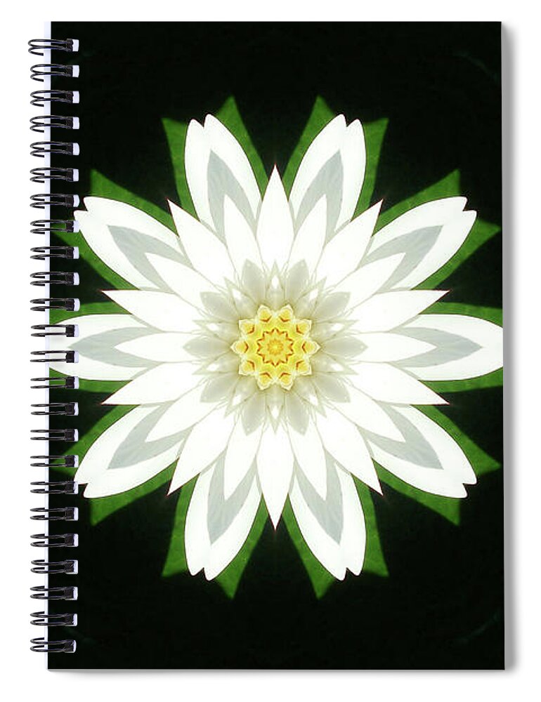 Psychedelic Art Spiral Notebook featuring the digital art Psychedelic Flow by Caterina Christakos