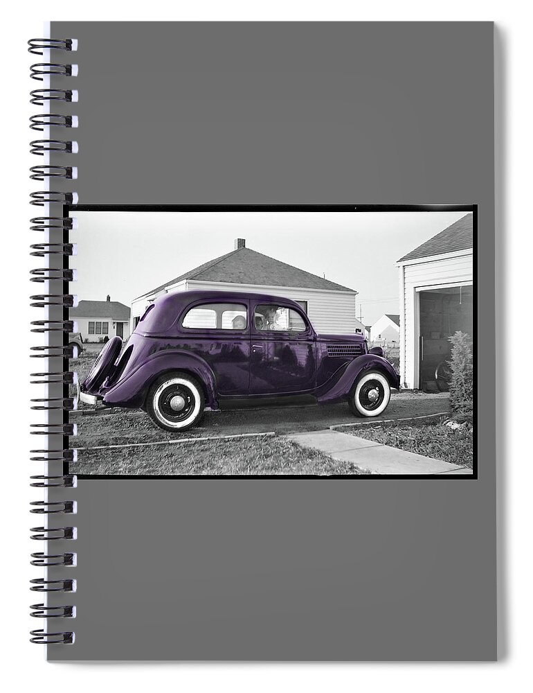 Vintage Spiral Notebook featuring the photograph Purple by Brian Duram