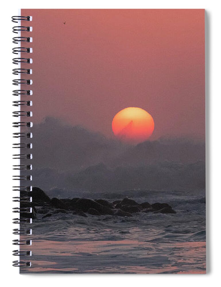 Ke'e Spiral Notebook featuring the photograph Putting out the Fire by Tony Spencer