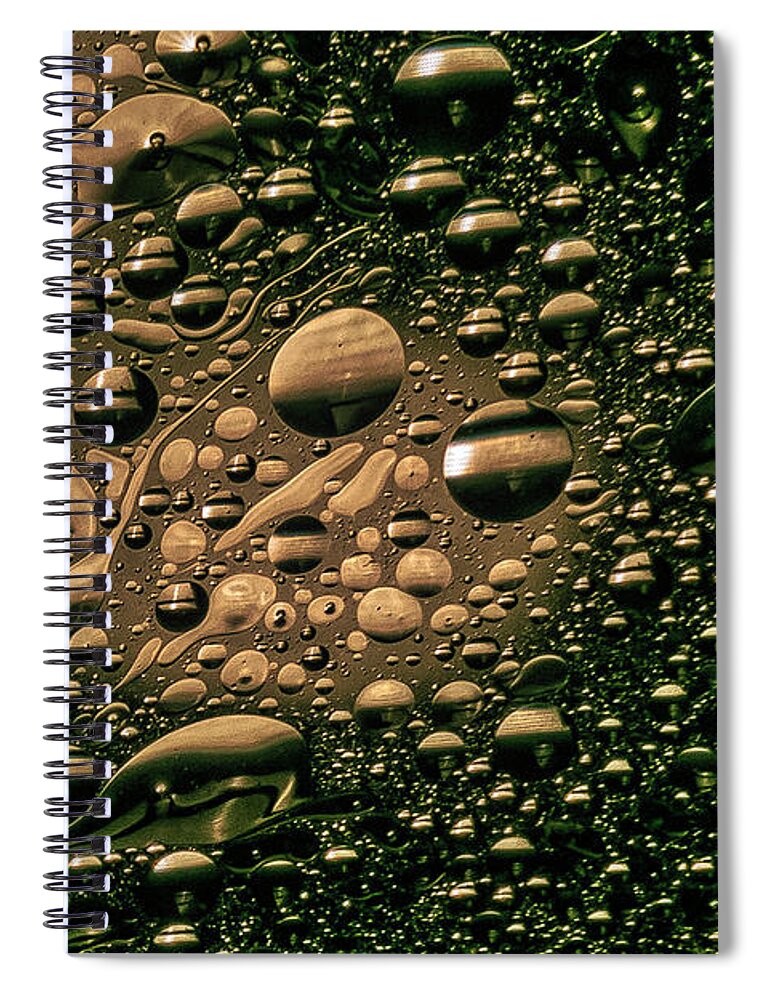 Drops Spiral Notebook featuring the photograph Quantum by Johannes Brienesse