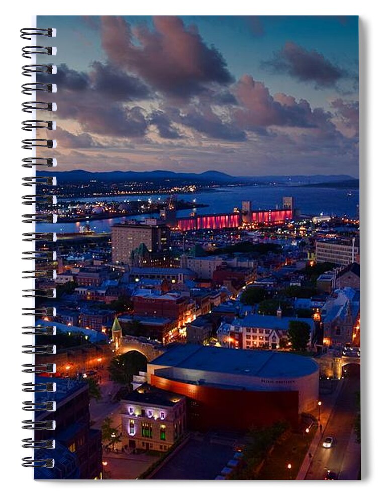 Quebec Spiral Notebook featuring the photograph Quebec City QC Canada Photo 160 by Lucie Dumas