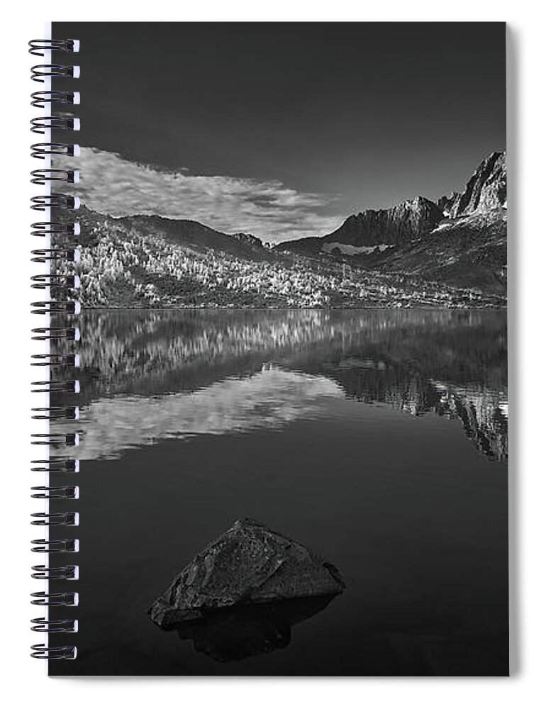  Spiral Notebook featuring the photograph Questae by Romeo Victor