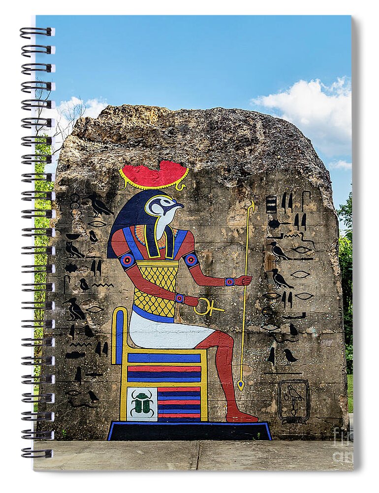 2019 Spiral Notebook featuring the photograph Ra in Olympia-1 by Charles Hite