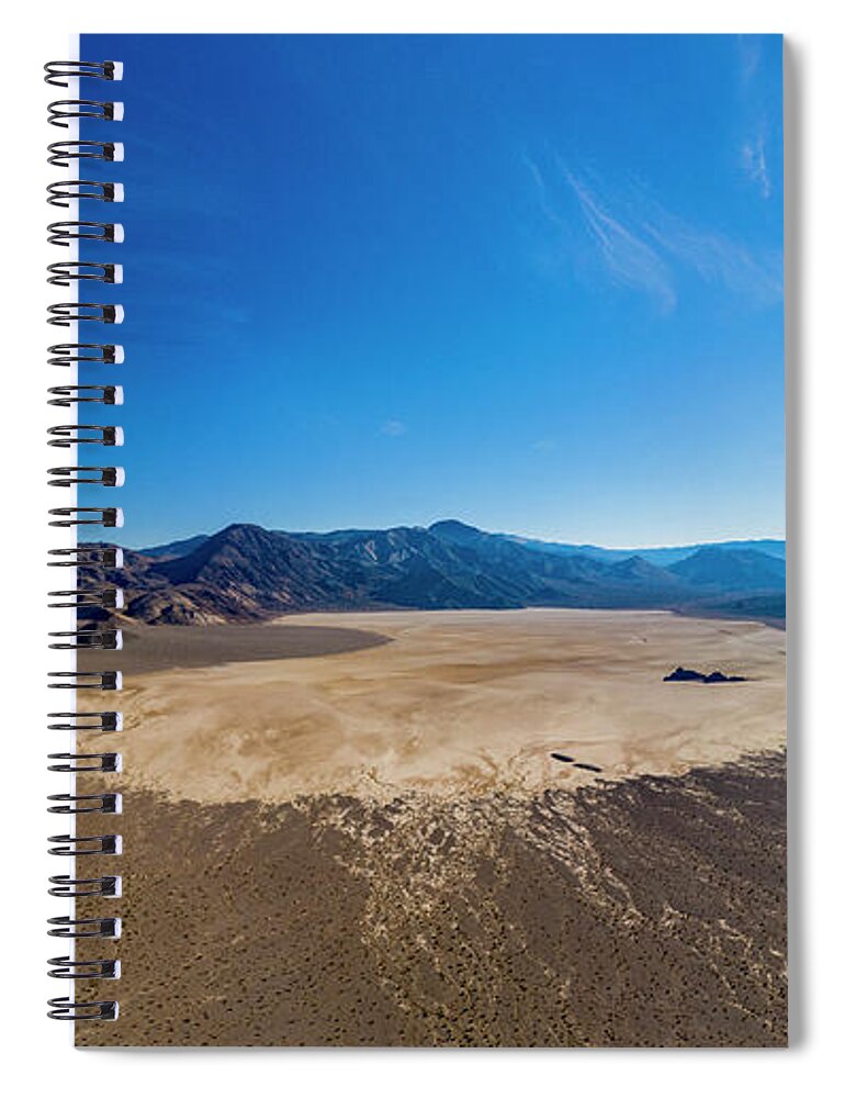 Racetrack Playa Death Valley Spiral Notebook featuring the photograph Racetrack Playa Death Valley by Dustin K Ryan